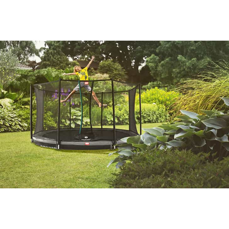 Батут Berg InGround Champion Grey 380 см із сіткою Comfort