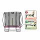 Батут Exit Silhouette Pink 153х214 см с сеткой