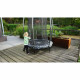 Батут Exit Tiggy Black/Grey 140 см с сеткой