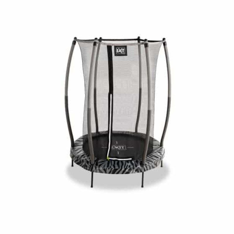 Батут Exit Tiggy Black/Grey 140 см с сеткой
