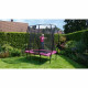 Батут Exit Silhouette Pink 153х214 см с сеткой