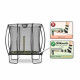 Батут Exit Silhouette Black 153x214 см с сеткой 