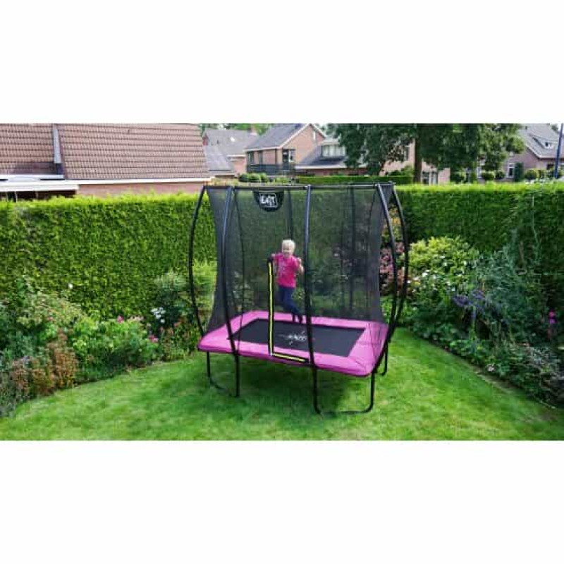 Батут Exit Silhouette Pink 153х214 см с сеткой