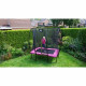 Батут Exit Silhouette Pink 153х214 см с сеткой