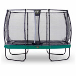 Батут Exit Elegant Premium Green 244x427 см с сеткой Deluxe