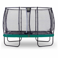 Батут Exit Elegant Premium Green 244x427 см з сіткою Deluxe