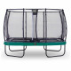 Батут Exit Elegant Premium Green 244x427 см с сеткой Deluxe