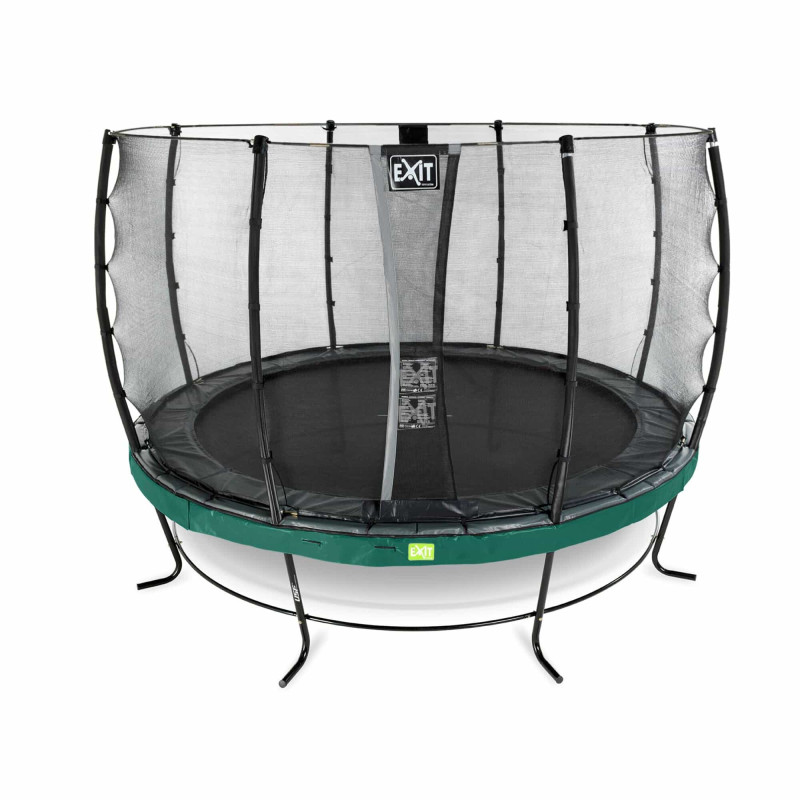 Батут Exit Elegant Green 427 см с сеткой Economy