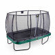 Батут Exit Elegant Premium Green 244x427 см с сеткой Deluxe