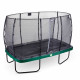 Батут Exit Elegant Green 244x427 см с сеткой Economy