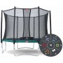Батут Berg Favorit Green Tattoo 430 см с сеткой Comfort