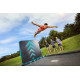Батут Berg Ultim FlatGround Elite Black 500x300 см с AeroWall Black 2x2