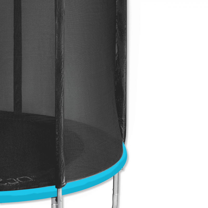 Батут 4FIZJO Classic 252 см Black/Blue с внешней сеткой и лестницей