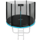 Батут 4FIZJO Classic 252 см Black/Blue с внешней сеткой и лестницей