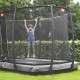 Батут Berg Ultim InGround Champion Grey 330x220 см с сеткой Deluxe