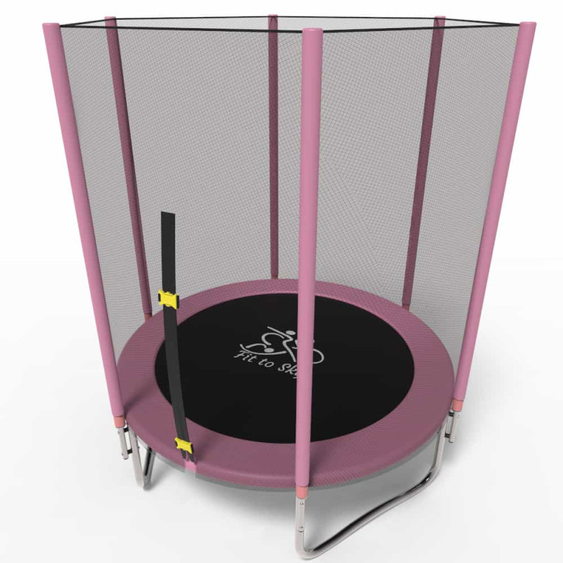 Батут с сеткой FitToSky 140 см Pink