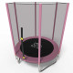 Батут с сеткой FitToSky 140 см Pink
