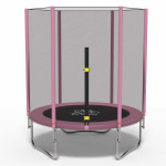 Батут с сеткой FitToSky 140 см Pink