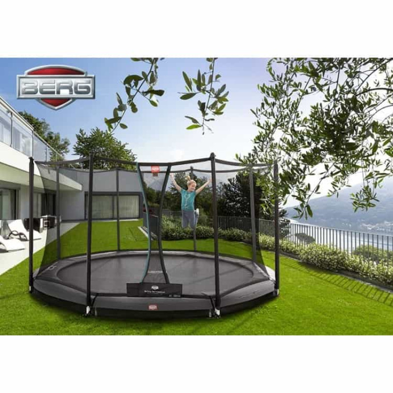 Батут Berg InGround Champion Grey 430 см с сеткой Comfort
