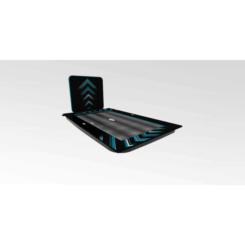 Батут Berg Ultim FlatGround Elite Black 500x300 см с AeroWall Black 2x2
