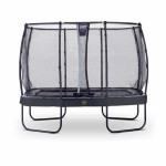 Батут Exit Elegant Premium Black 214x366 см с сеткой Deluxe