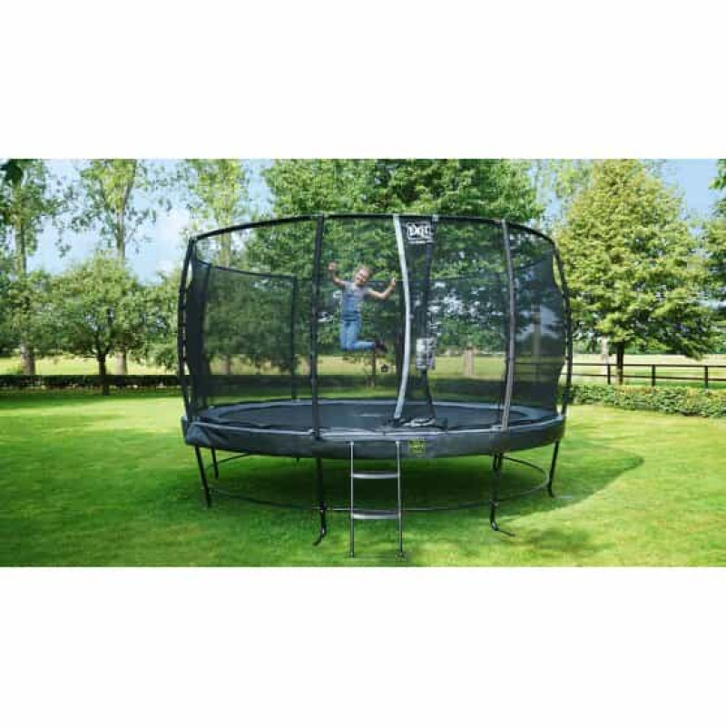 Батут Exit Elegant Premium Black 427 см с сеткой Deluxe