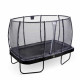 Батут Exit Elegant Premium Black 214x366 см з сіткою Deluxe