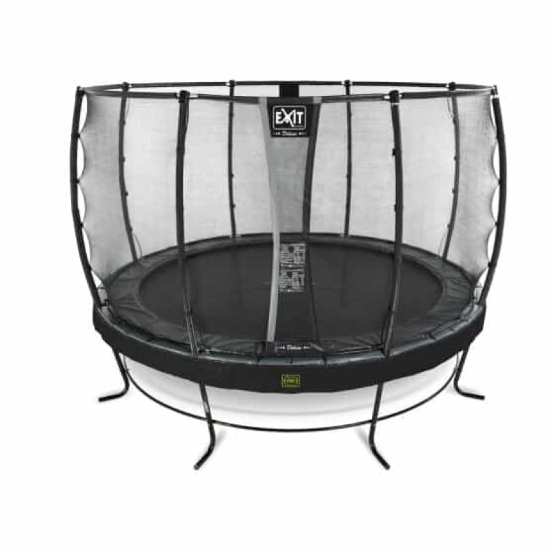 Батут Exit Elegant Premium Black 427 см с сеткой Deluxe