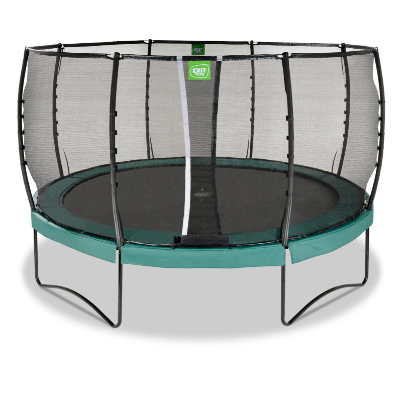Батут Exit Allure Premium 427 см Green с сеткой