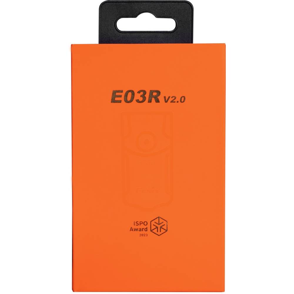 Фонарик наключный Fenix E03R V2.0, сиреневый