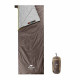 Спальник надлегкий Naturehike Summer LW180 NH21MSD09 правий, (15°C), p-p XL, коричневий