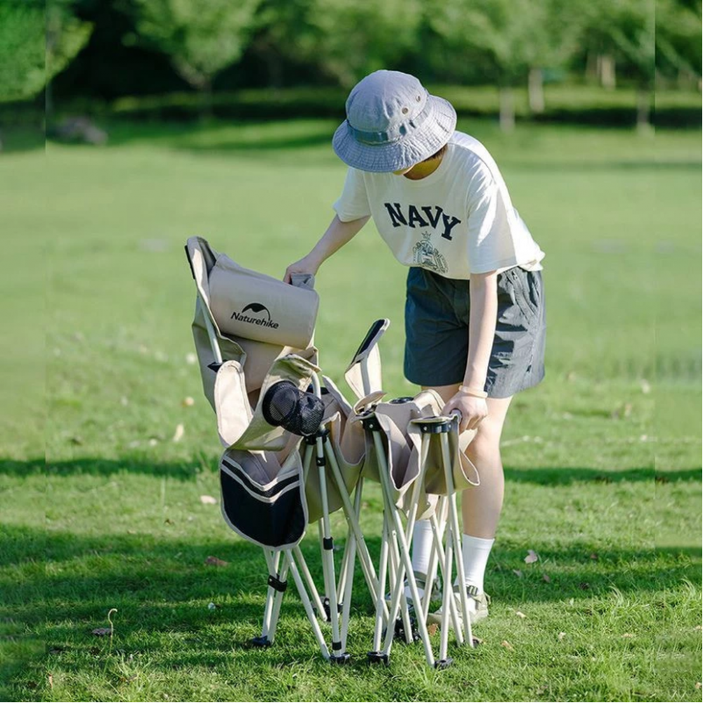 Кресло складное Naturehike CNK2300JJ012, алюминий, черный