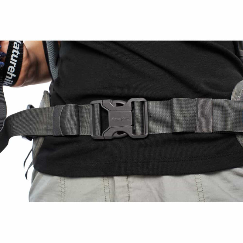 Рюкзак туристический Naturehike NH70B070-B, 70 л + 5 л, черно-серый