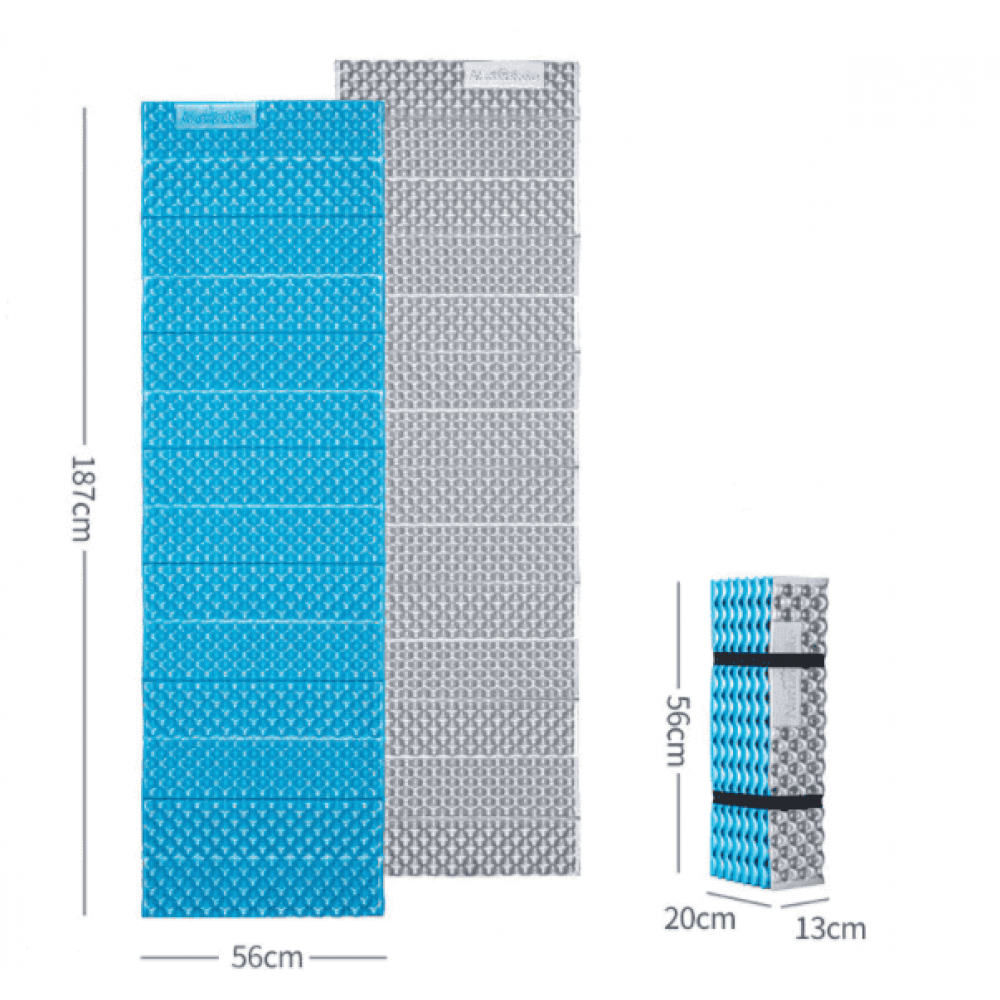 Коврик складной IXPE Naturehike Thickened NH20FCD07, алюминиевая пленка, 25 мм, голубой