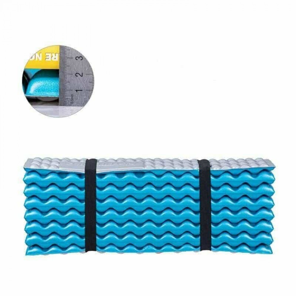 Коврик складной IXPE Naturehike Thickened NH20FCD07, алюминиевая пленка, 25 мм, голубой