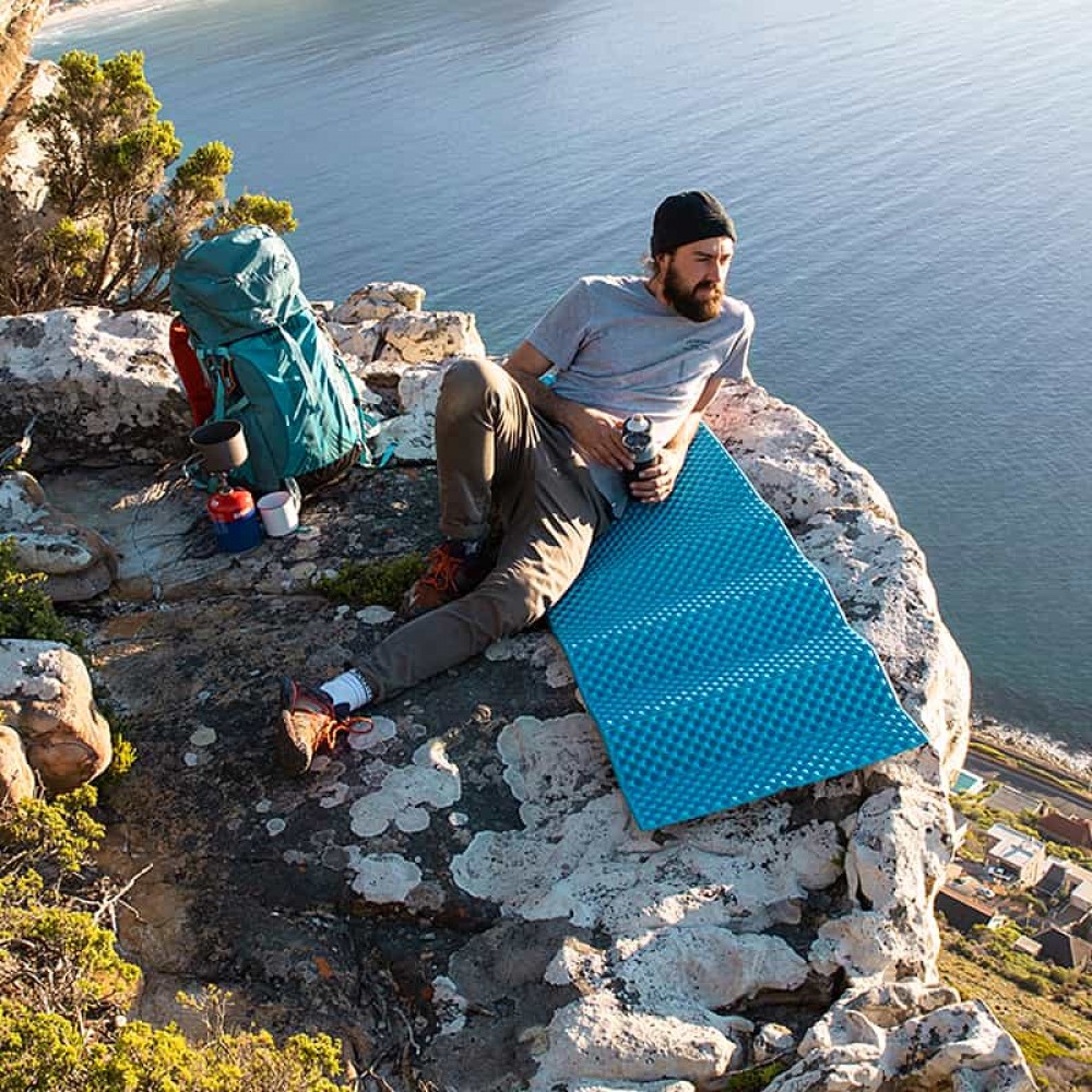 Коврик складной IXPE Naturehike Thickened NH20FCD07, алюминиевая пленка, 25 мм, голубой