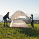 Ультралегкая двухместная палатка с подстилкой Naturehike Cloud Up 2 Updated NH17T001-T, 20D, серая
