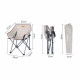 Крісло складане Naturehike NH20JJ022 600D Oxford Cotton / сталь, бежеве