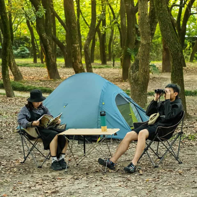 Крісло складане Naturehike NH20JJ022 600D Oxford Cotton / сталь, бежеве