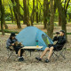 Крісло складане Naturehike NH20JJ022 600D Oxford Cotton / сталь, чорне