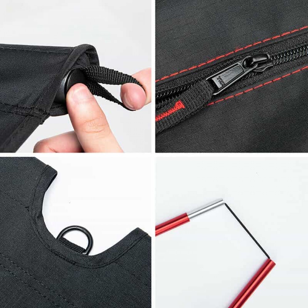 Ліжко складане Naturehike XJC05 NH20JJ001, Поліестер Oxford / алюміній, чорне