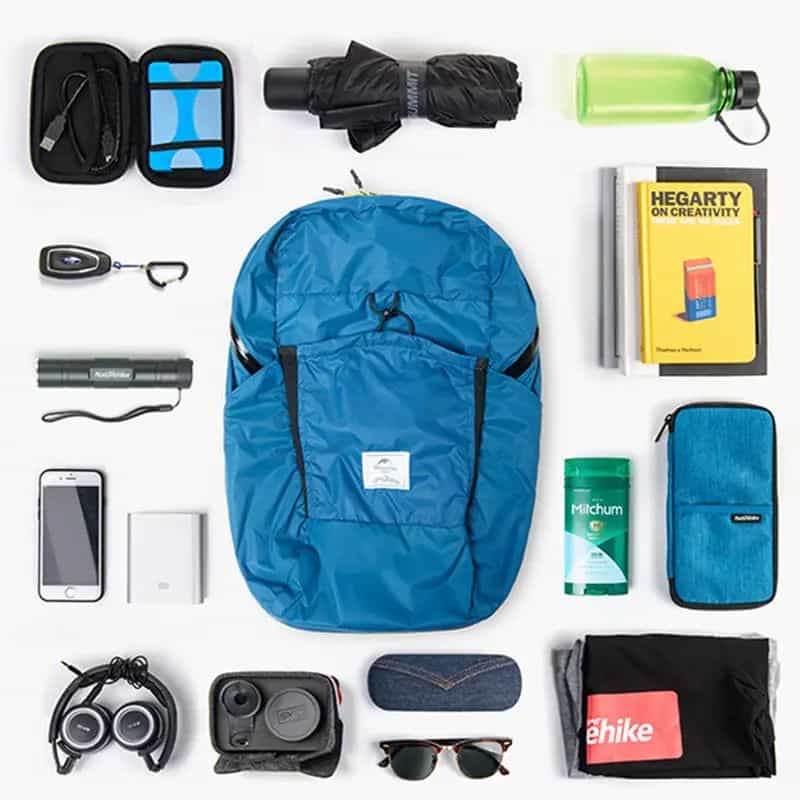 Рюкзак компактный Naturehike Ultralight NH17A017-B 22 л, голубой
