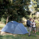 Палатка на четыре человека Naturehike NH21ZP015, тёмно-зелёная