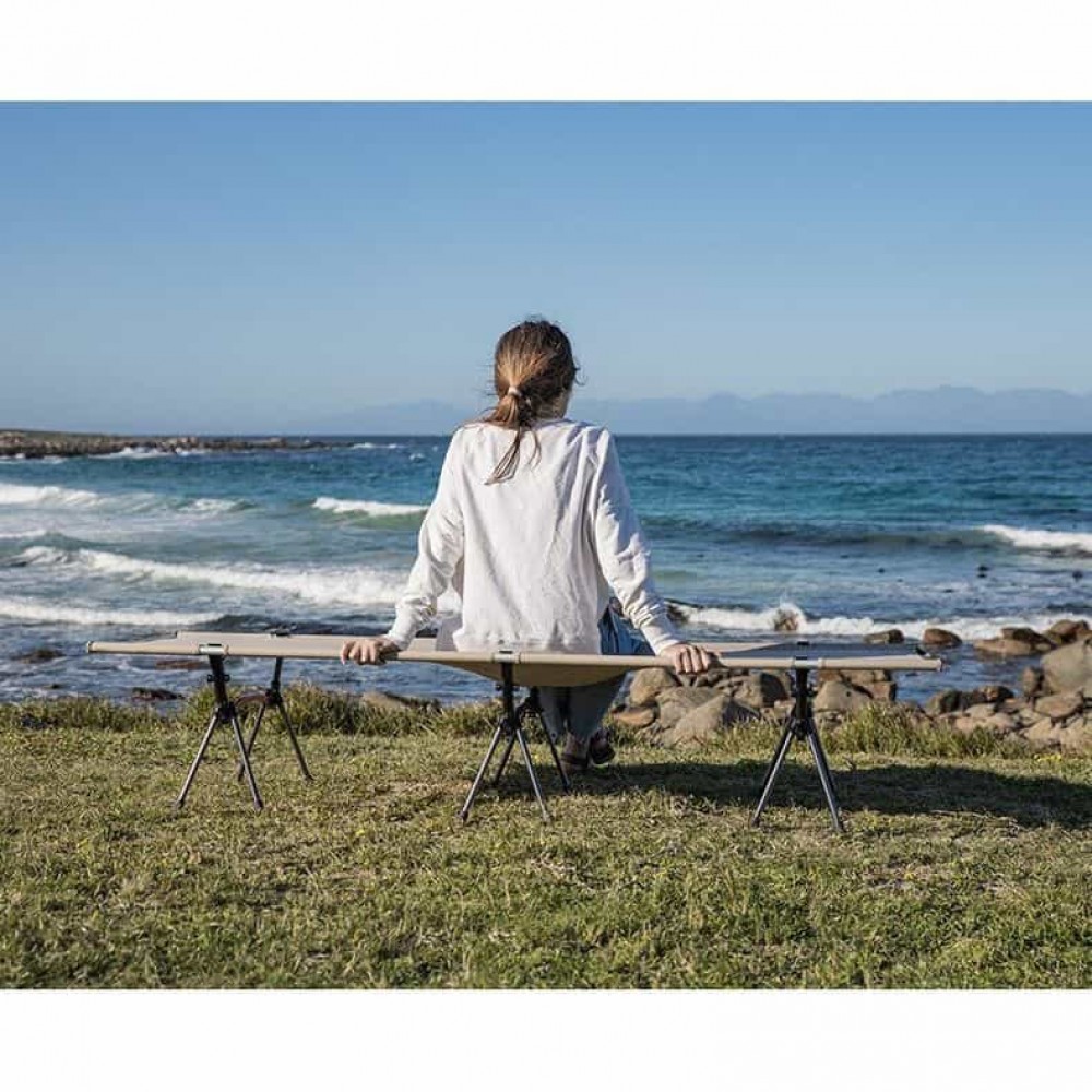 Ліжко складане Naturehike ультралегке NH19JJ006, алюміній, бежеве