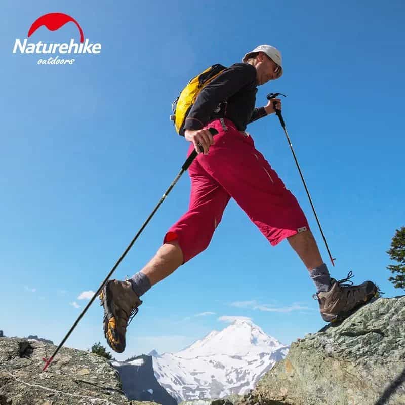 Треккинговая палка Naturehike ST08 NH18D020-Z, 110 см, бордовая