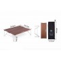Складной алюминиевый стол для пикника Naturehike NH17Z001-L, 34х25 см, серый