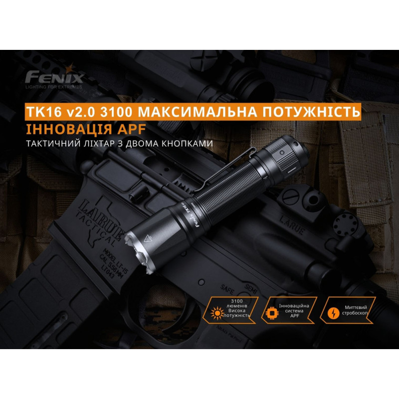 Ручной фонарь Fenix TK16 V2.0, зеленый