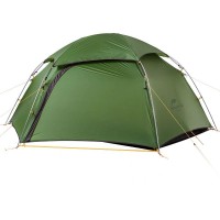 Двухместная палатка с куполообразным сферическим верхом Naturehike Cloud Peak 2 NH17K240-Y 20D, темно-зеленая