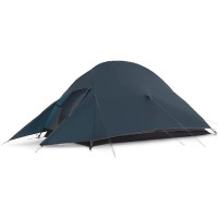 Ультралегкая двухместная палатка с футпринтом Naturehike Cloud Up 2 Updated NH17T001-T, 20D, темно-синяя