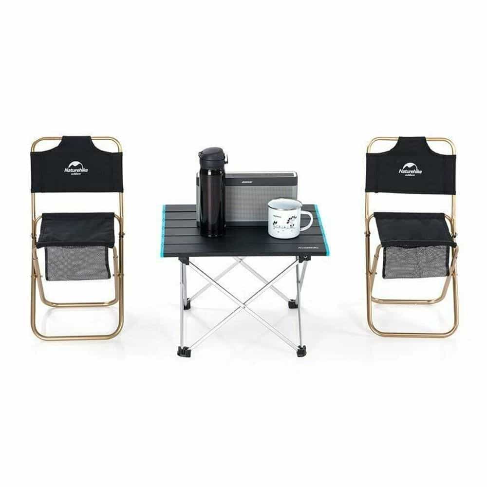 Складной стол Naturehike NH19Z008-Z, алюминий, Размер S, серый